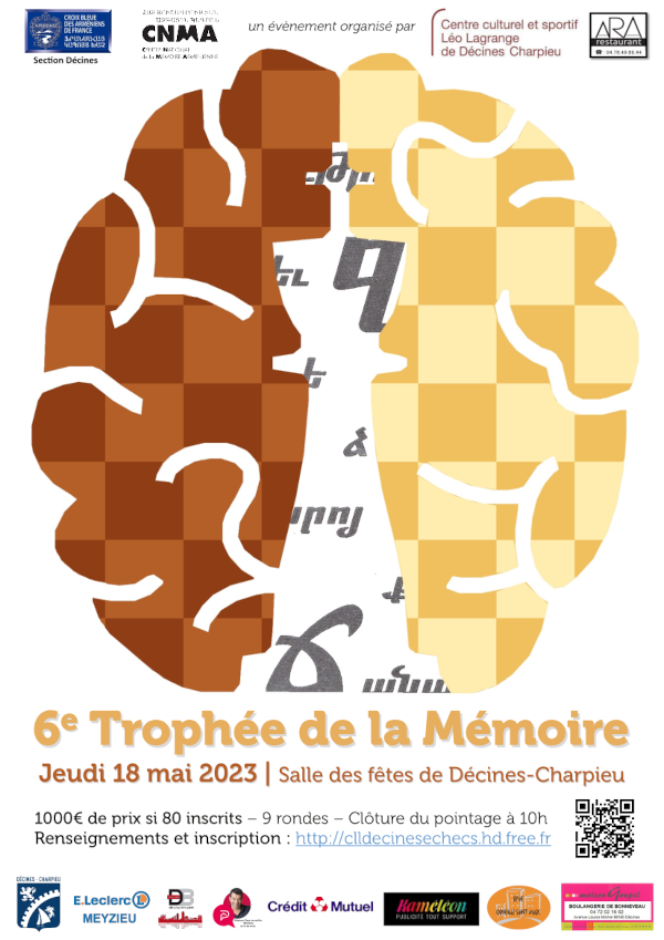 Décines (69) : 6ᵉ Trophée de la Mémoire @ Salle des fêtes