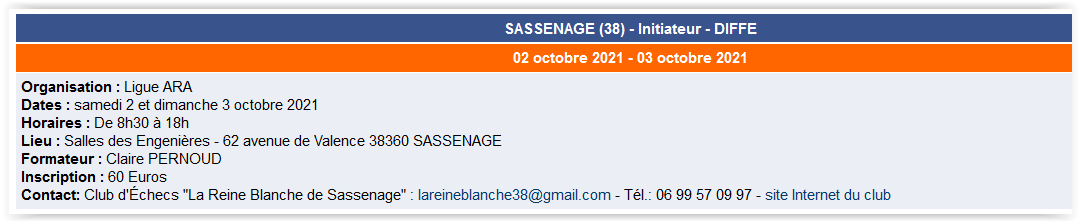 Sassenage Diffe 2021